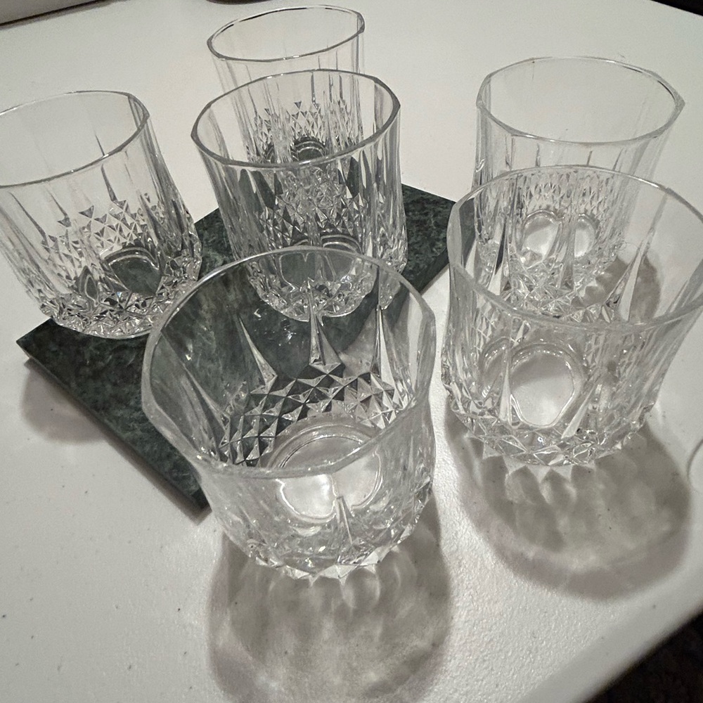 Cristal d’ Arques, Longchamp Double Old Fashion Glasses, Set of 6